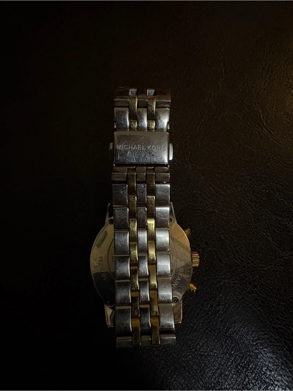 Michael Kors Gold-Tone Men’s Chronograph Watch with Mother-of-Pearl Dial